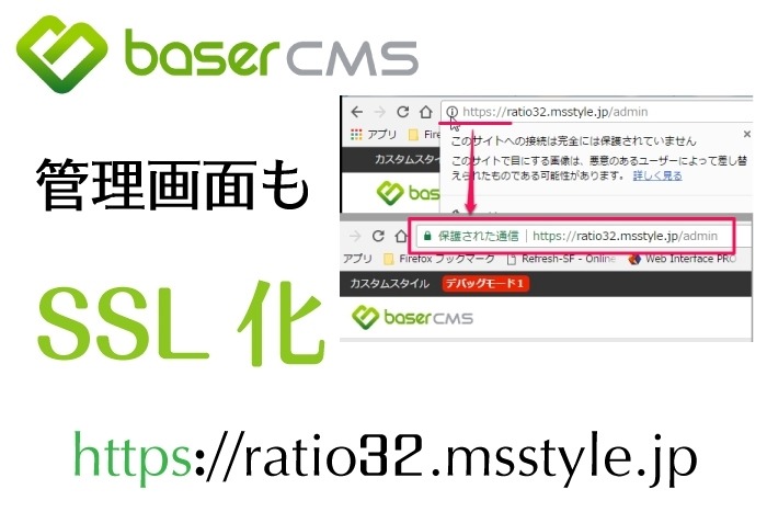 【baserCMS】の管理画面（ダッシュボード）を完全SSL化（保護された通信）する方法